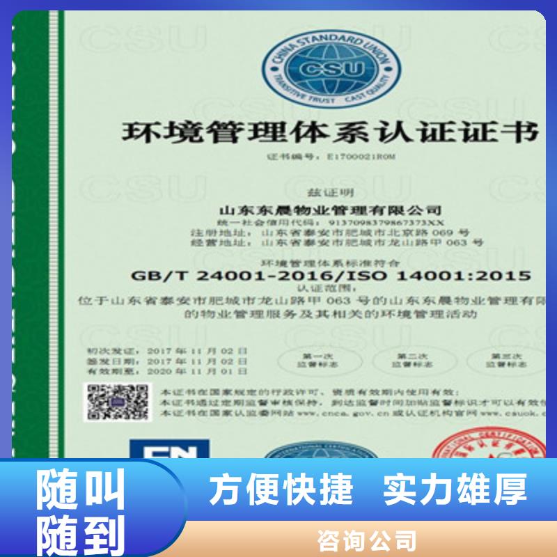 ISO9001质量管理体系认证专业团队