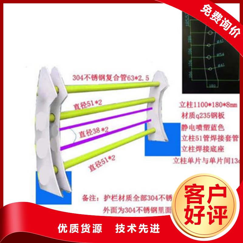 不锈钢复合管护栏-不锈钢复合管栏杆厂家直销货源充足