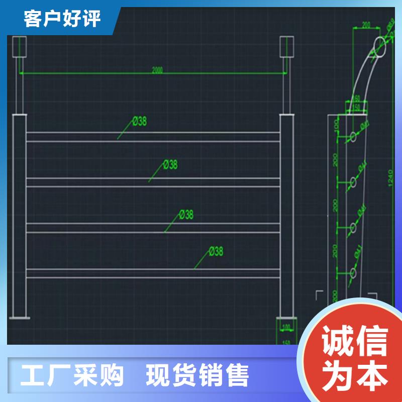 碳鋼烤漆防撞護欄焊接牢固