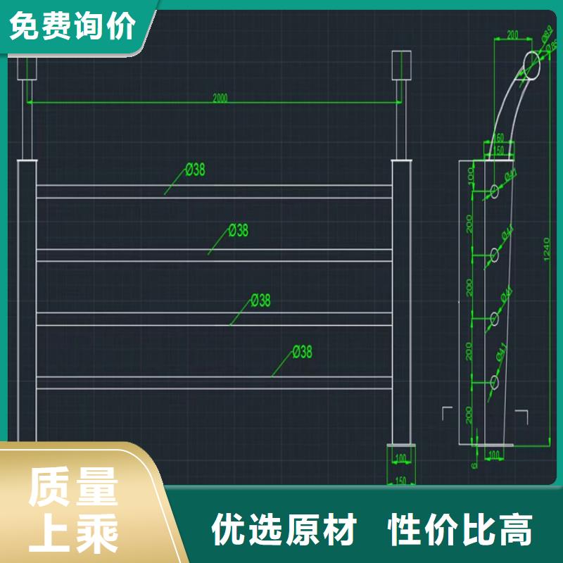 無縫管橋梁防撞護欄堅固結實防腐性能好