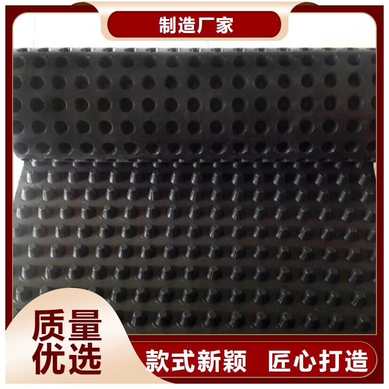 塑料排水板HDPE黑色土工膜根据要求定制