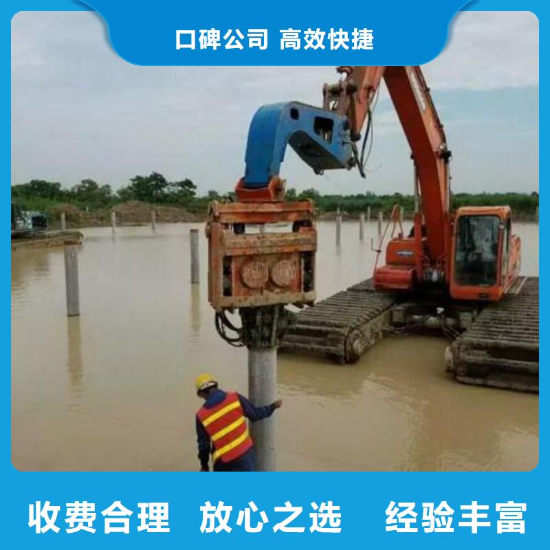 水陆挖掘机河道清淤水上挖机租赁质优价廉