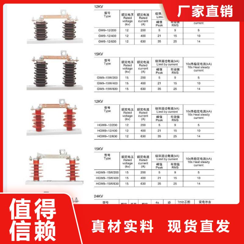 高压隔离开关-三相组合式避雷器适用范围广