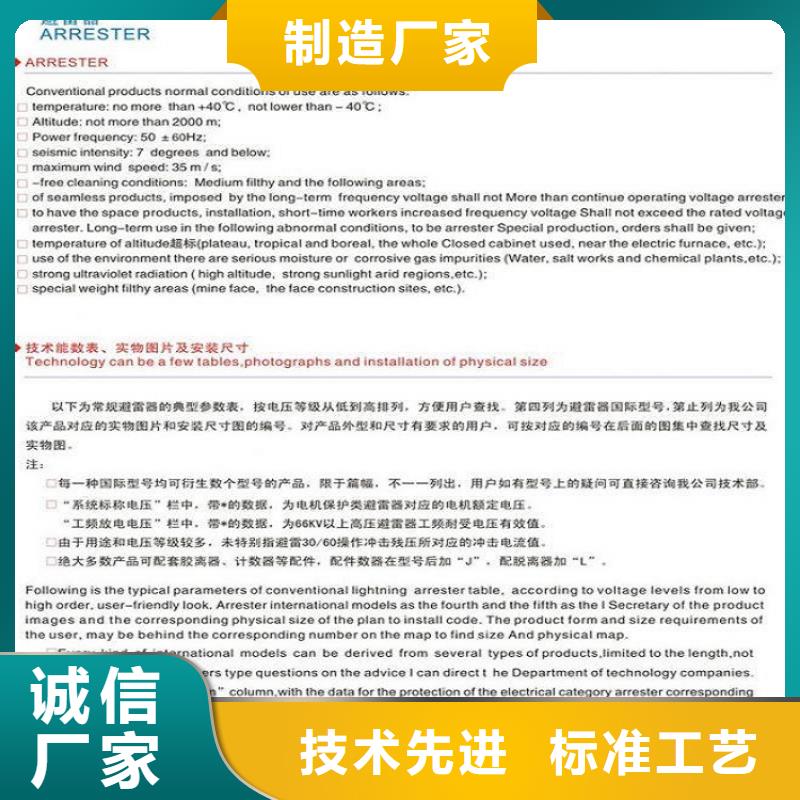 【羿振電氣】避雷器Y10W-108/266