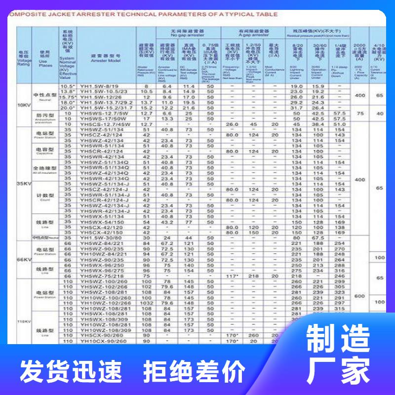 避雷器HY5CX-69/198J【羿振電氣】