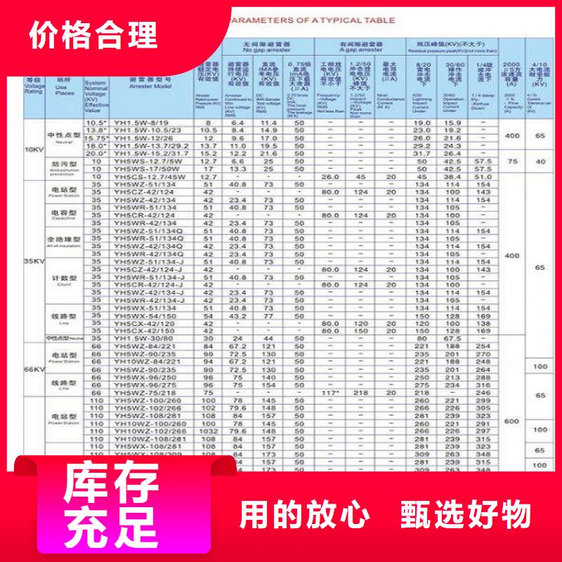 避雷器Y5W-51/127【浙江羿振電氣有限公司】