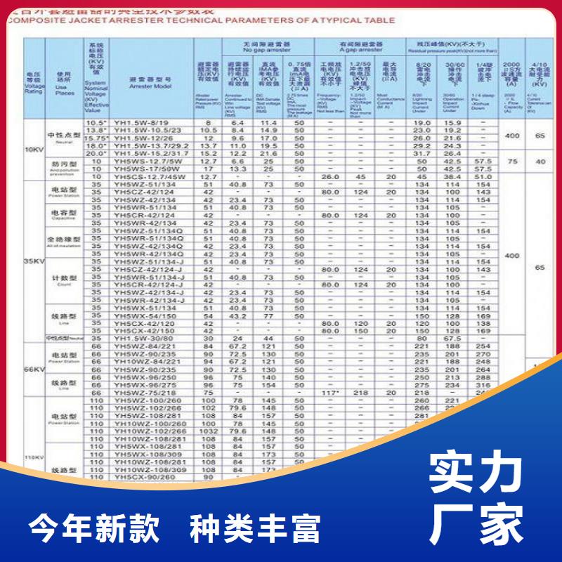 氧化鋅避雷器Y10W5-216/562GY品質(zhì)放心