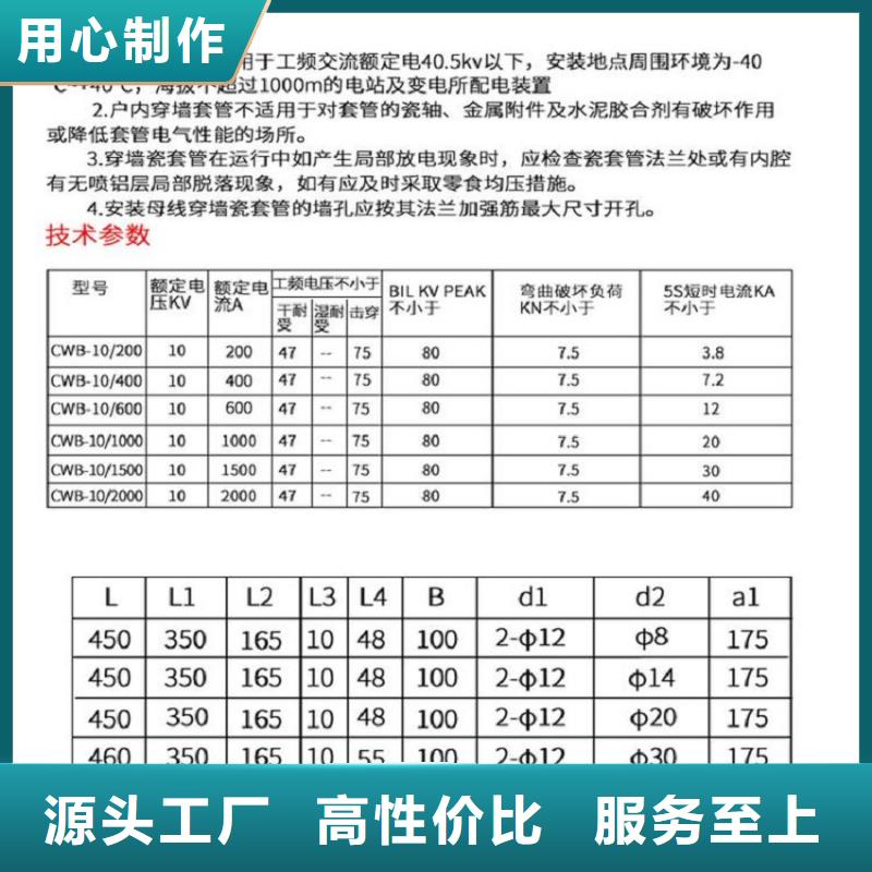 【穿墻套管】CWB-10KV/1250