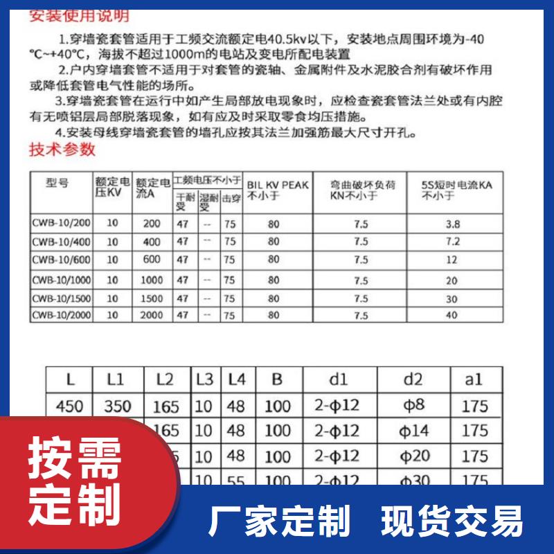 〖高壓穿墻套管〗CWWL-20KV/3150A歡迎訂購