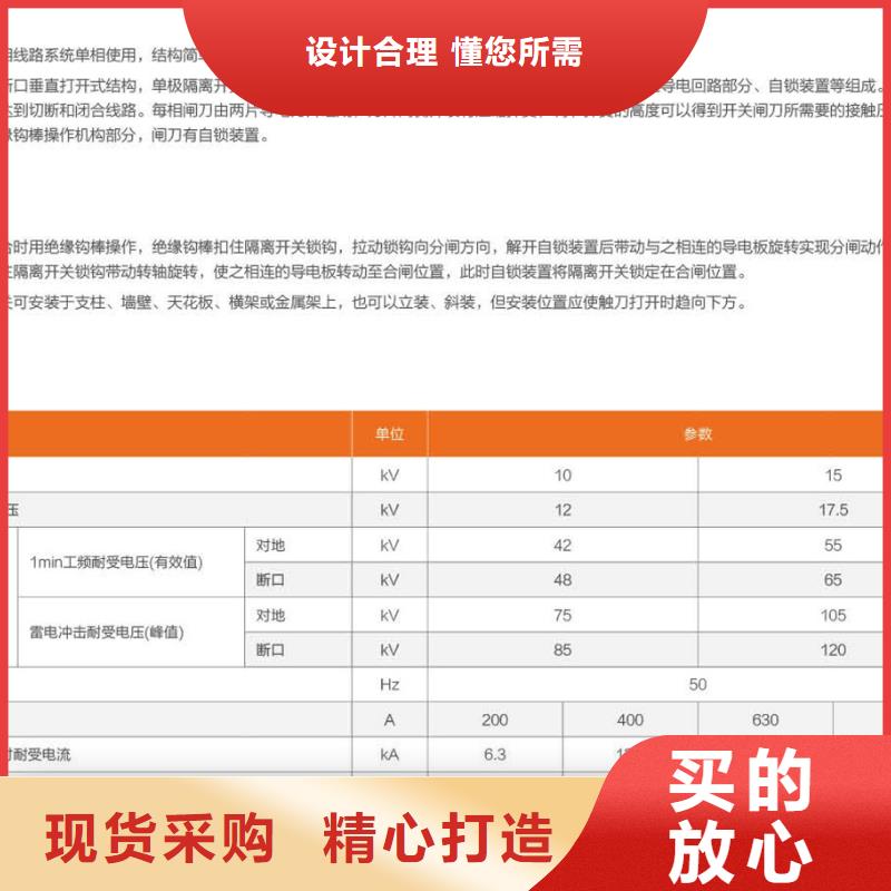 【隔離開關/隔離刀閘】HGW9-10/200