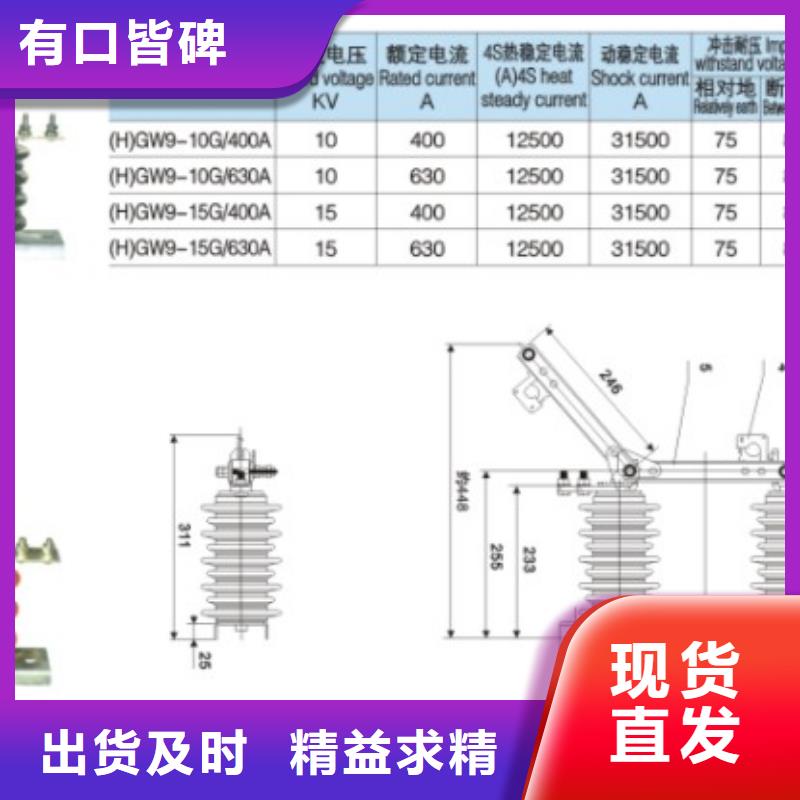 交流三相隔離開關GW9-10G/400