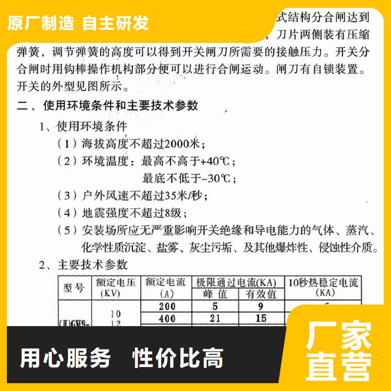 戶外高壓隔離開關HGW1-10/630A