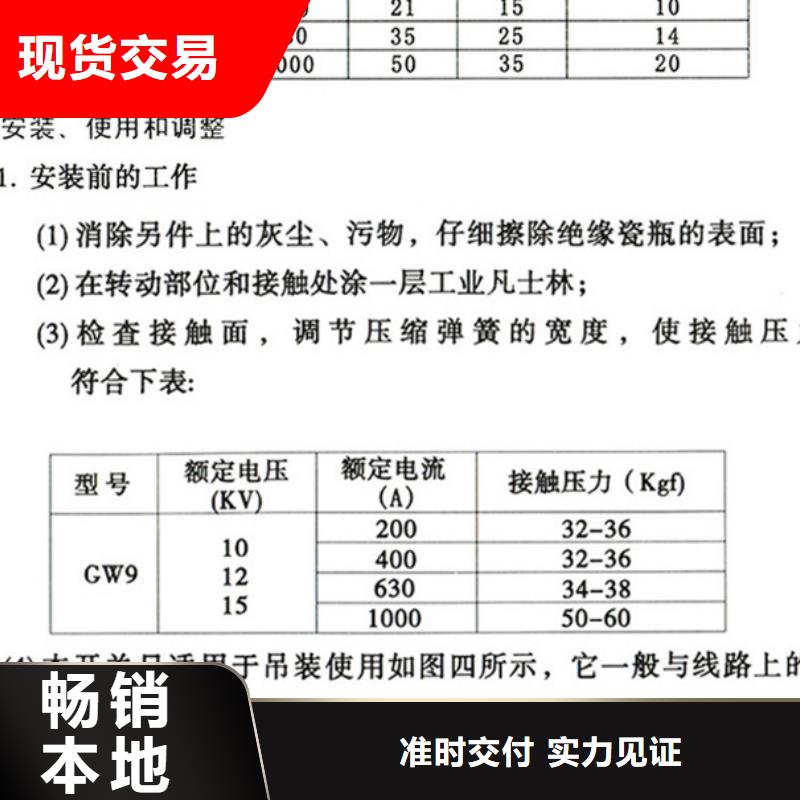 戶外高壓交流隔離開關：HGW9-10-400本地廠家