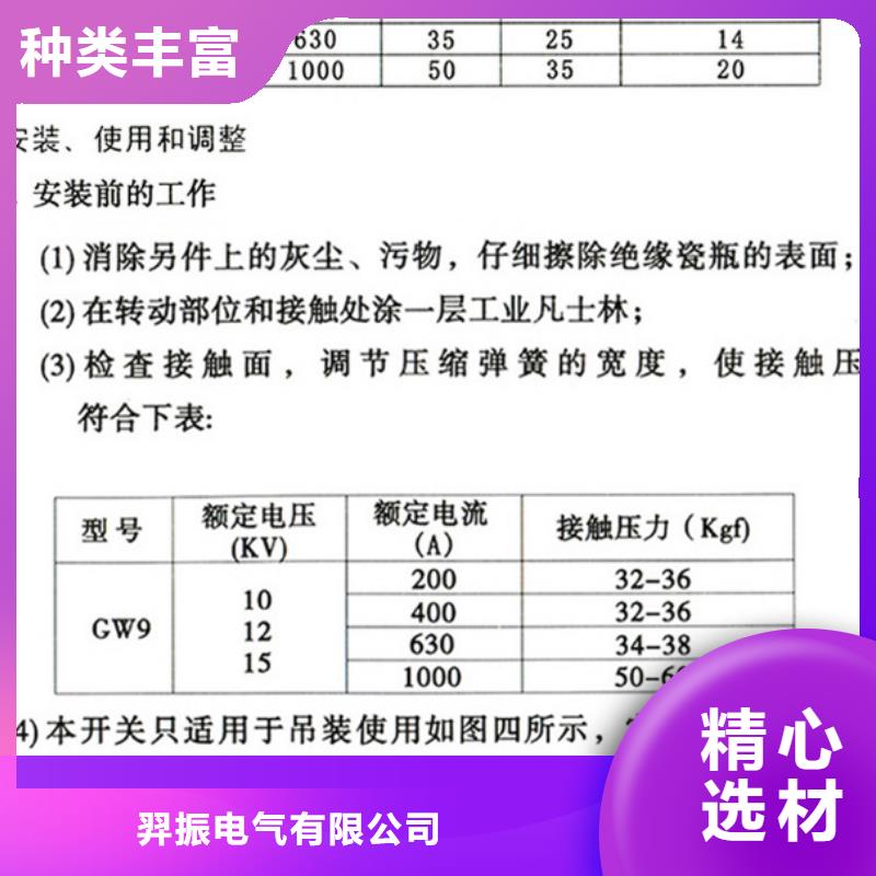 【戶外高壓隔離開關】FGW9-10/630A