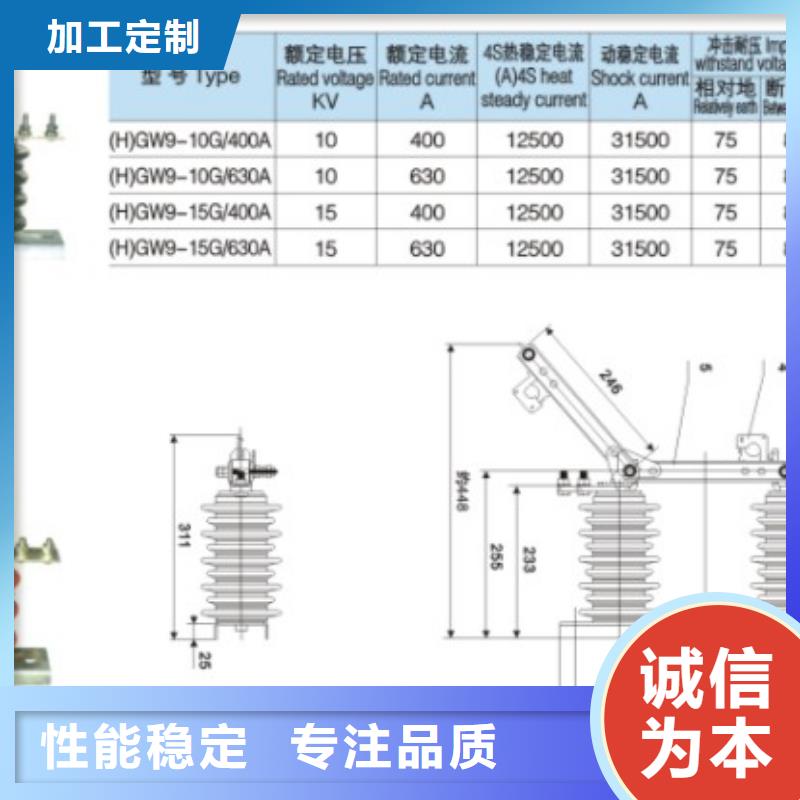 高壓隔離開關GW9-15KV/400