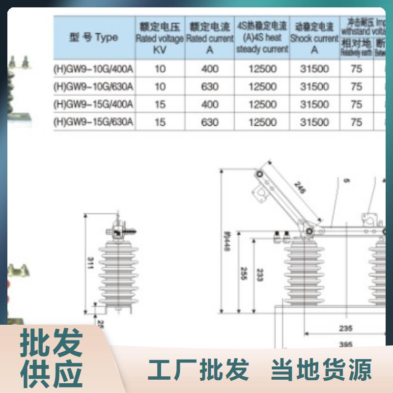 交流三相隔離開(kāi)關(guān)GW9-10W/200A