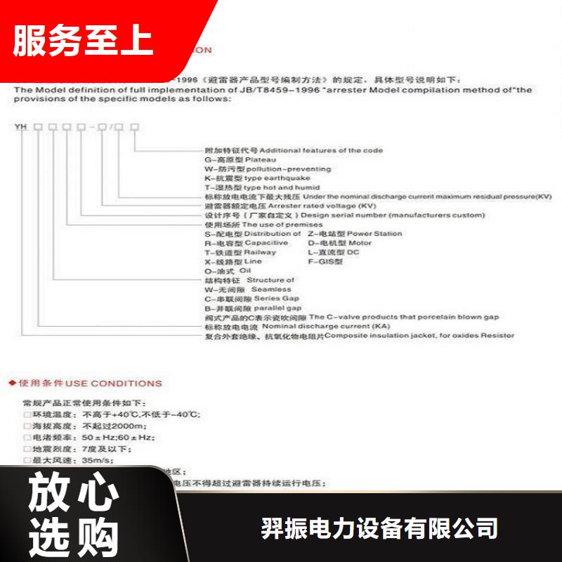 避雷器YH5WD-3.8/9.5【羿振電氣】