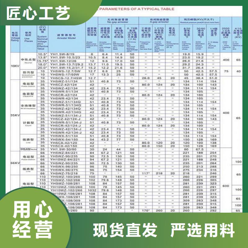 氧化鋅避雷器YH10WZ-200/520推薦廠家