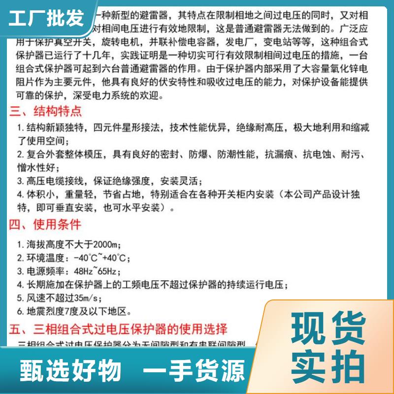 保護器(組合式避雷器)YHB5CZ-12.7/41*12.7/41