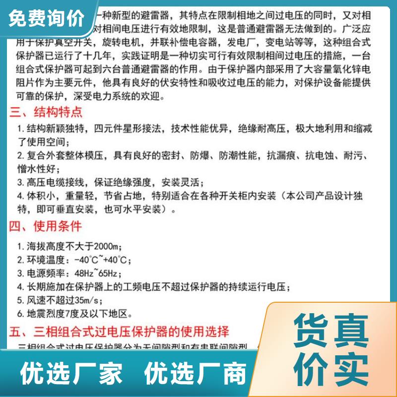 保护器(组合式避雷器)TBP-W-B/6-F组合过电压保护器