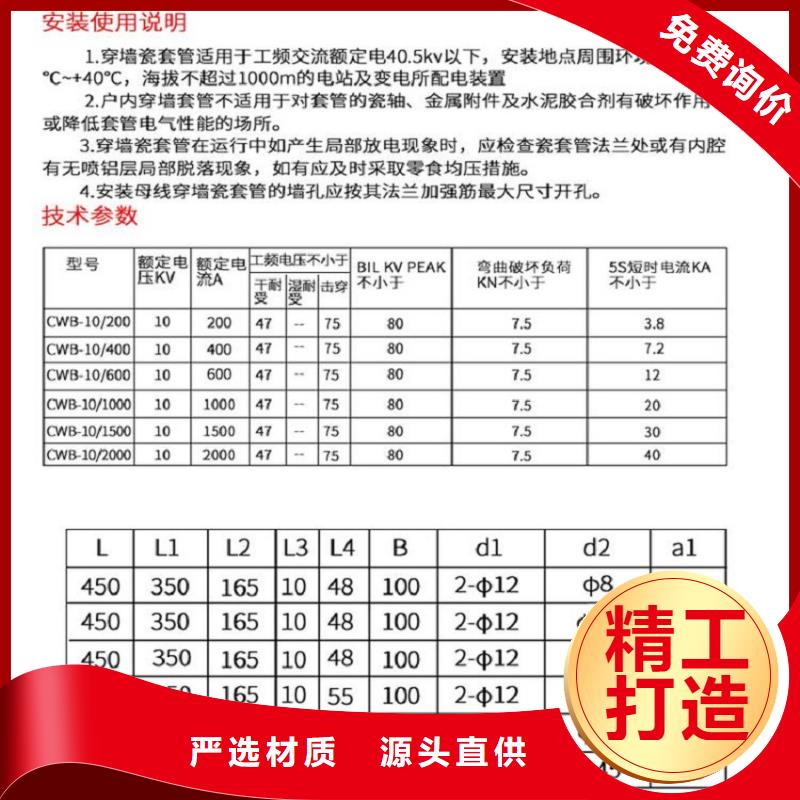 穿墻套管CWWL-40.5KV/2500A