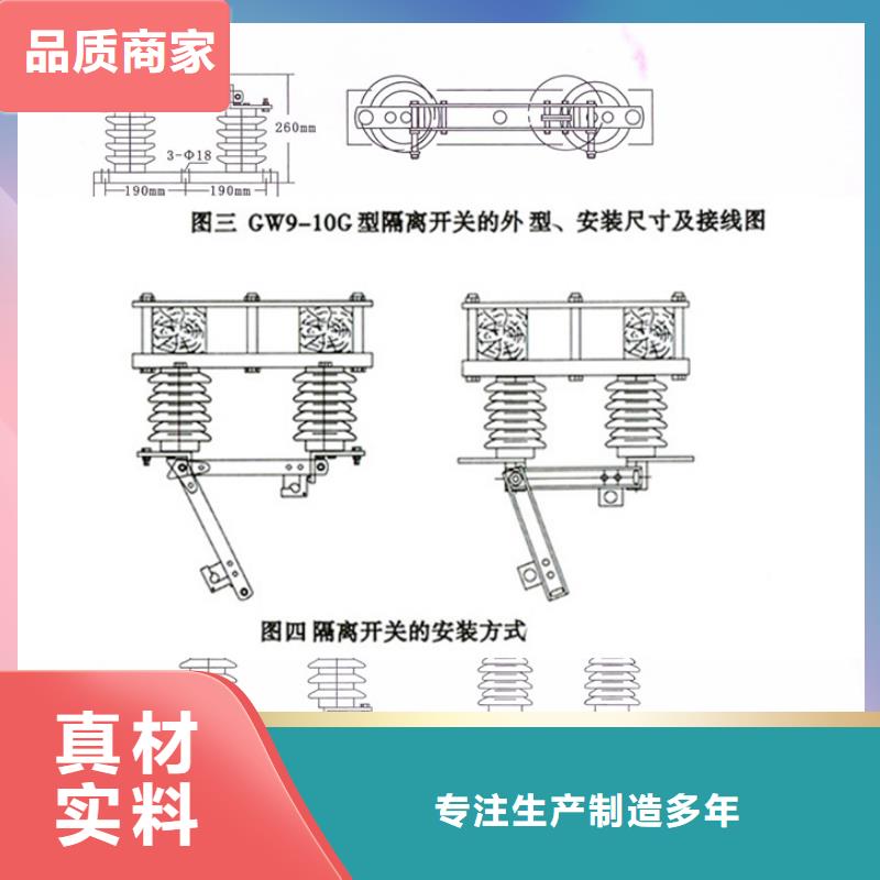 【單極隔離開關】GW9-10KV/1000