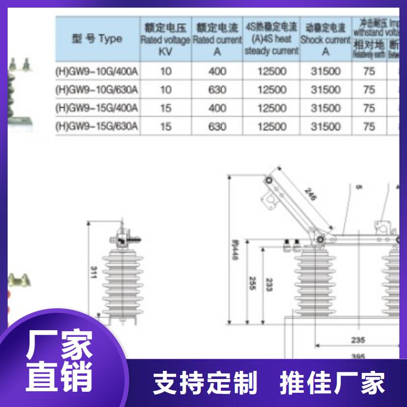 高壓隔離開關*GW9-10KV/630源頭好貨.