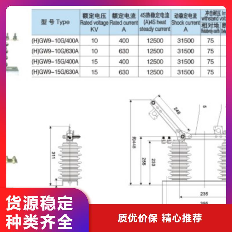 【羿振電氣】隔離開關GW9-12KV/630A