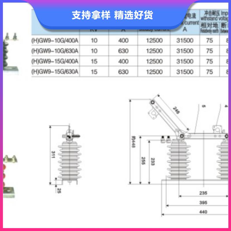 【戶外高壓交流隔離開關】GW9-15KV/400歡迎電詢.