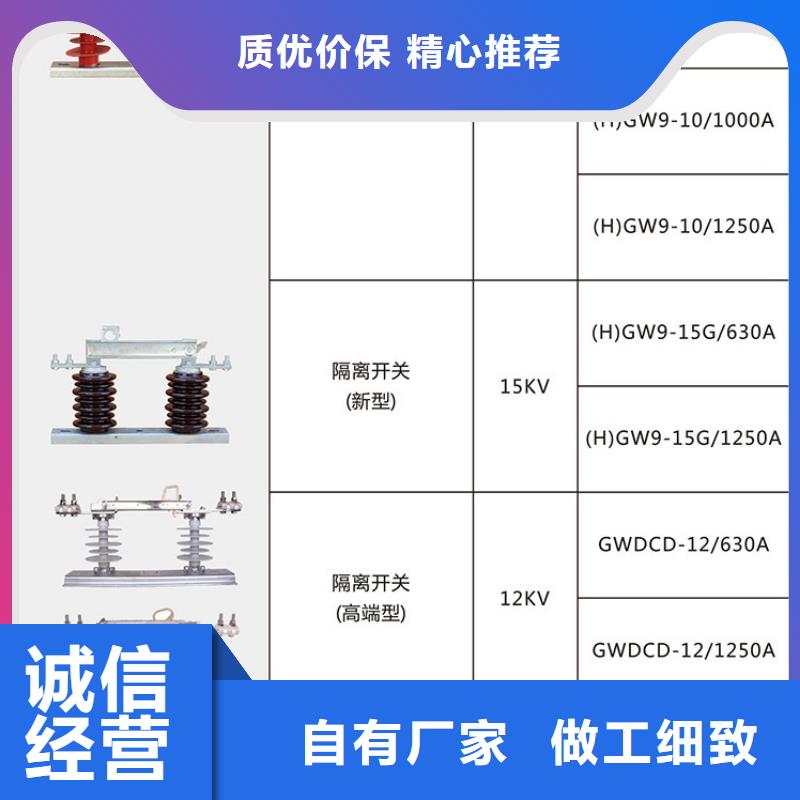 品牌：羿振10KV单级隔离开关HGW9-12W/400A