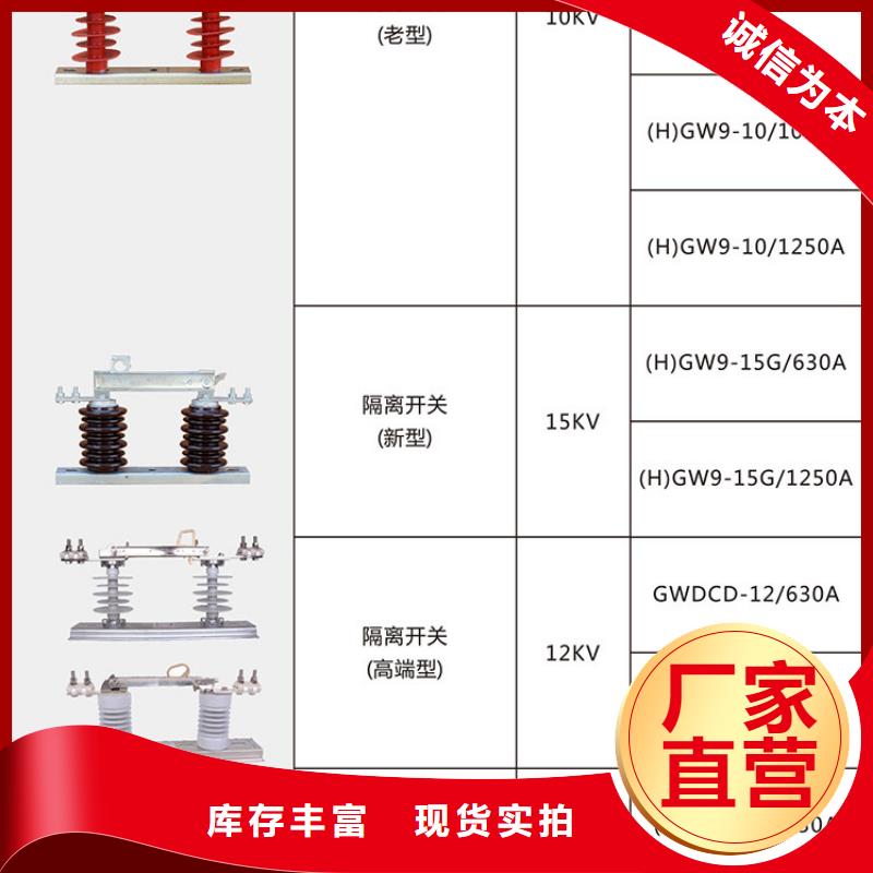 【户外高压交流隔离开关】HGW9-40.5W/1250直供厂家.