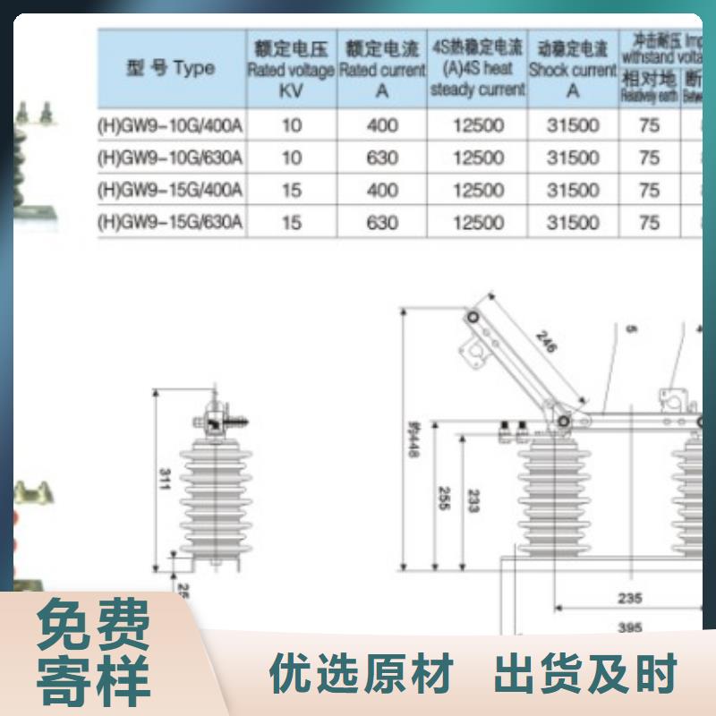 10KV单级隔离开关GW9-10KV/1000