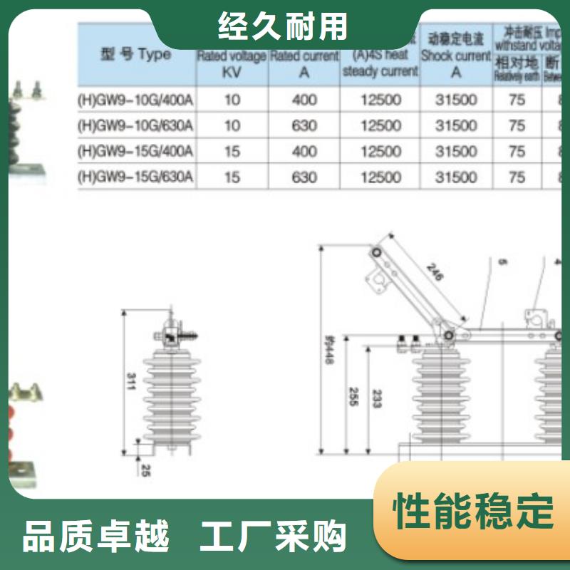 品牌：【羿振电气】HGW9-15W/200高压隔离开关生产厂家