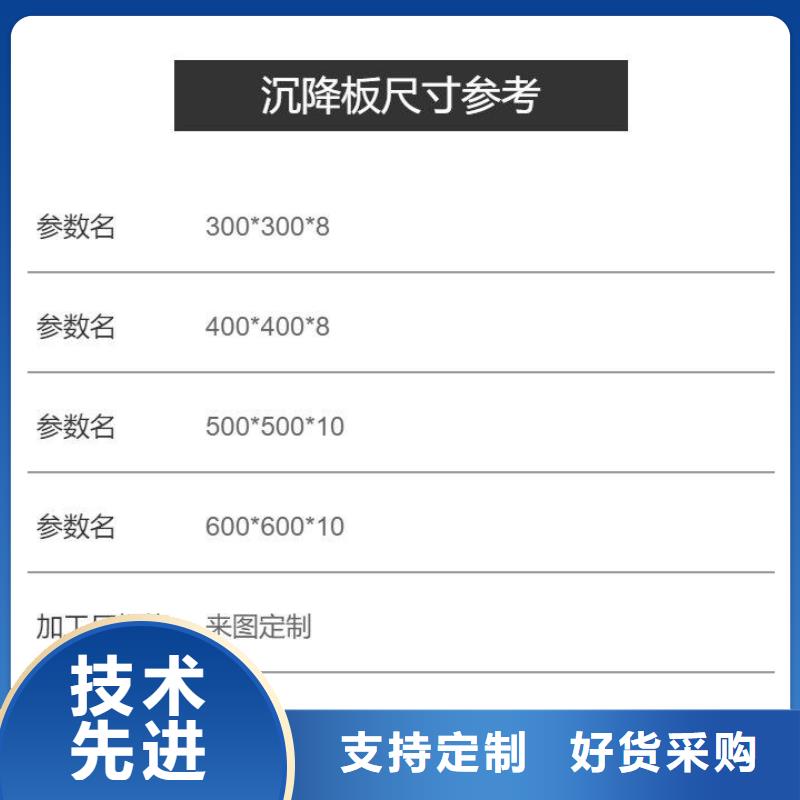 2025400的沉降板現貨廠家