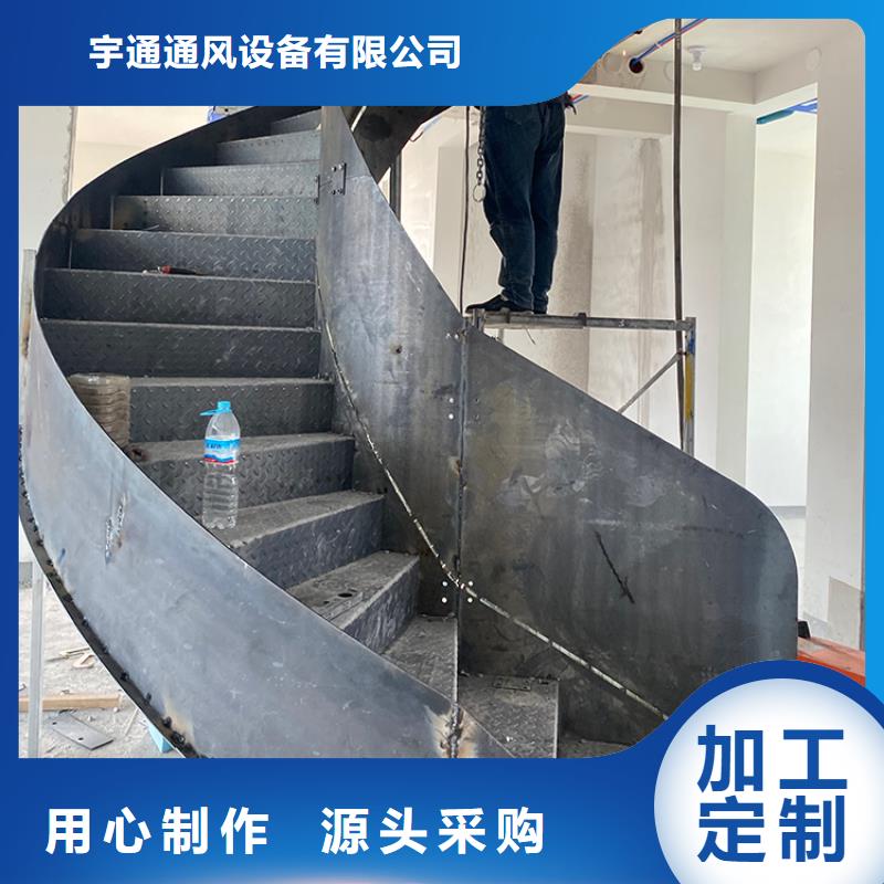亳州市谯城三层两层复试旋转楼梯钢化玻璃扶手