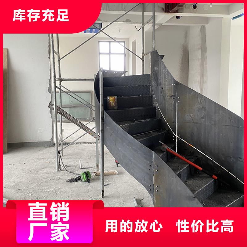 亳州市谯城三层两层复试旋转楼梯钢化玻璃扶手