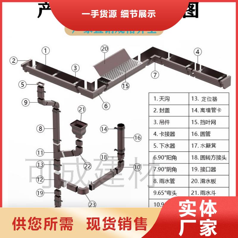 彩鋁雨水管廠家規格