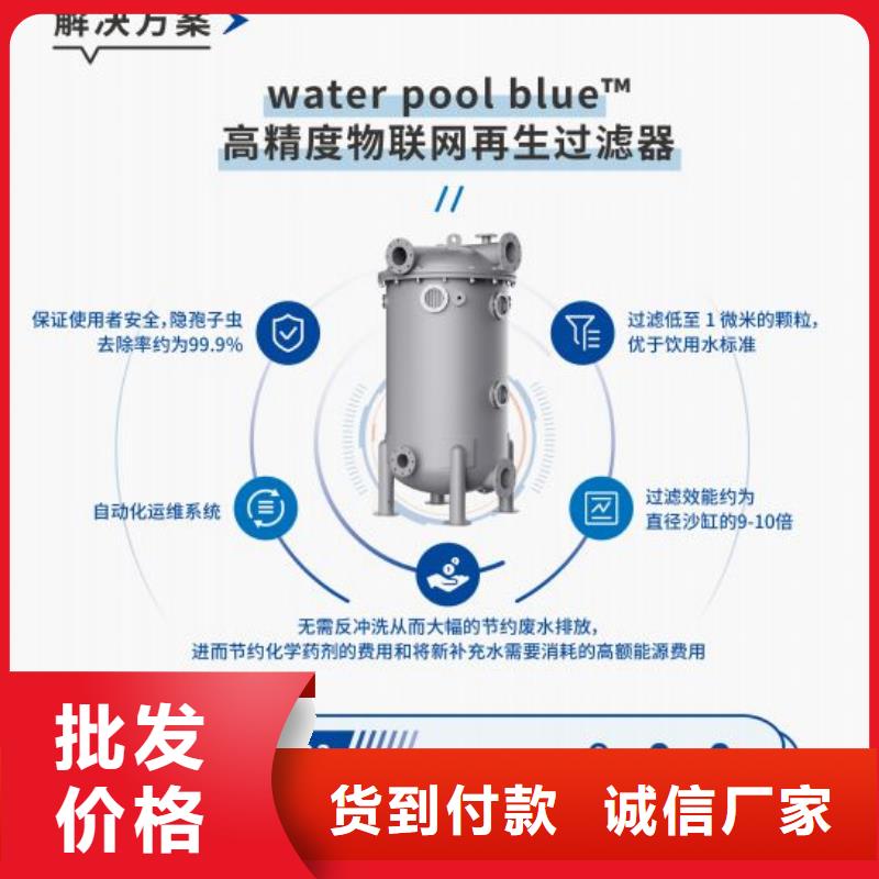 直销厂家水浦蓝泳池
循环再生介质滤缸