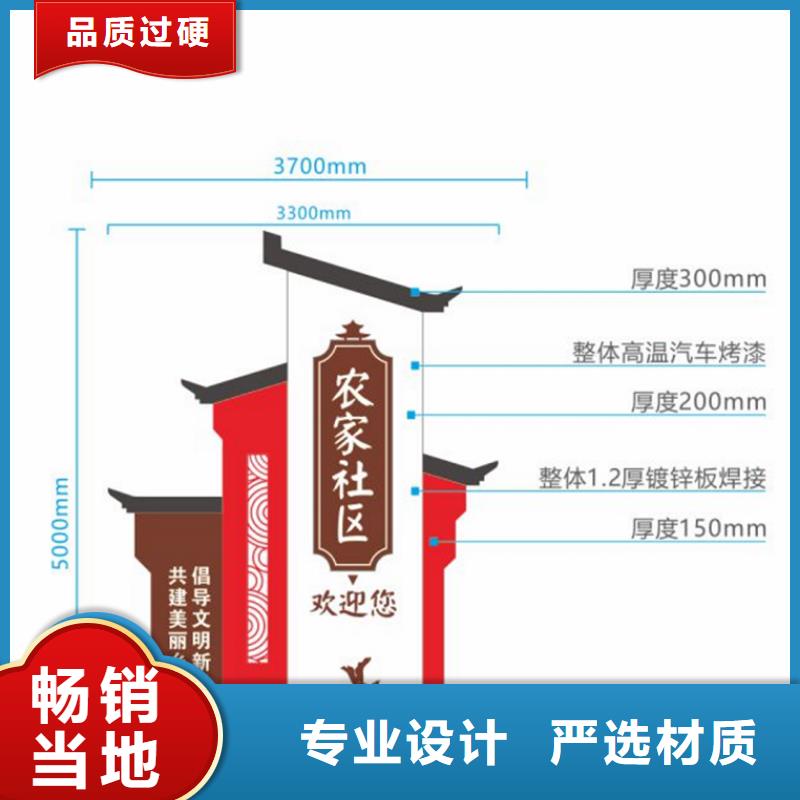 户外仿古村牌烤漆导视牌采购