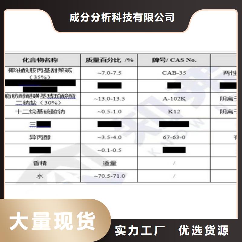 订购配方分析