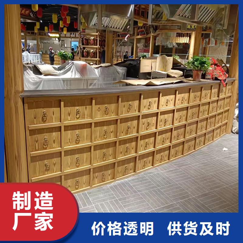 仿古园林建筑木纹漆包工包料白县