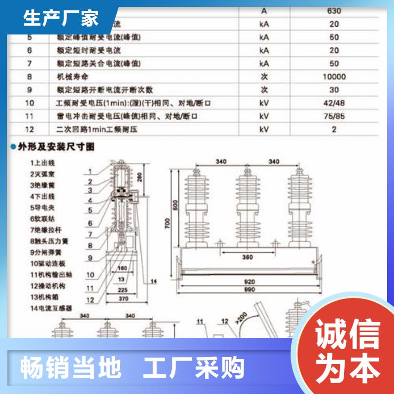 ZW7A-40.5/T2000-31.5永磁真空斷路器樊高