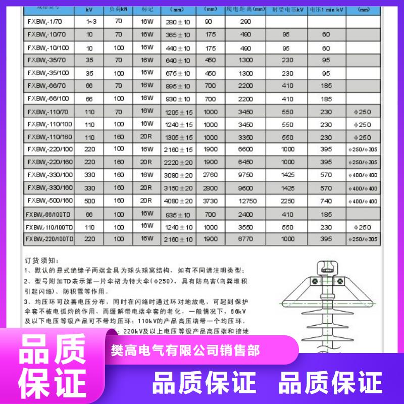 ZSW-63/8-2絕緣子樊高電氣