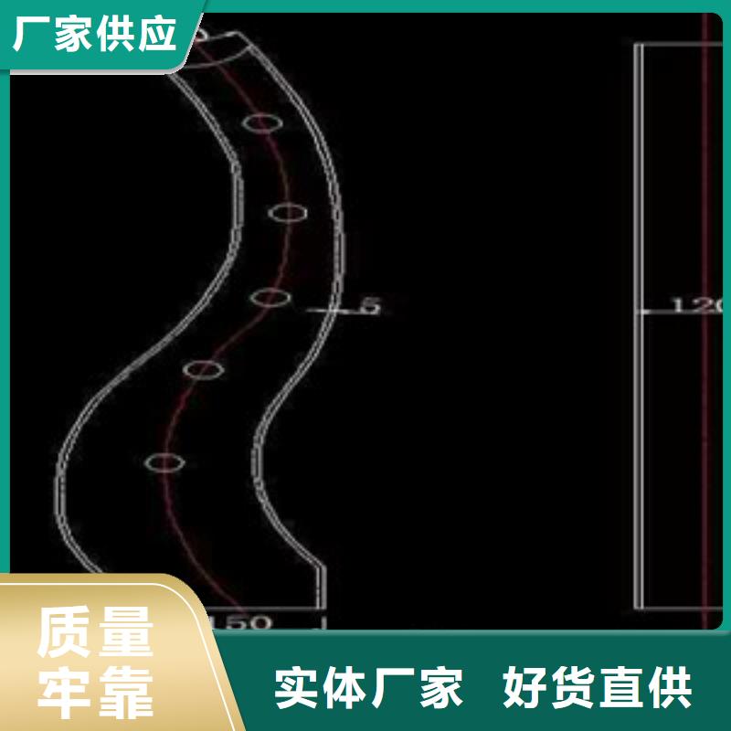 橋梁護(hù)欄立柱不銹鋼碳塑鋼復(fù)合管欄桿款式新穎