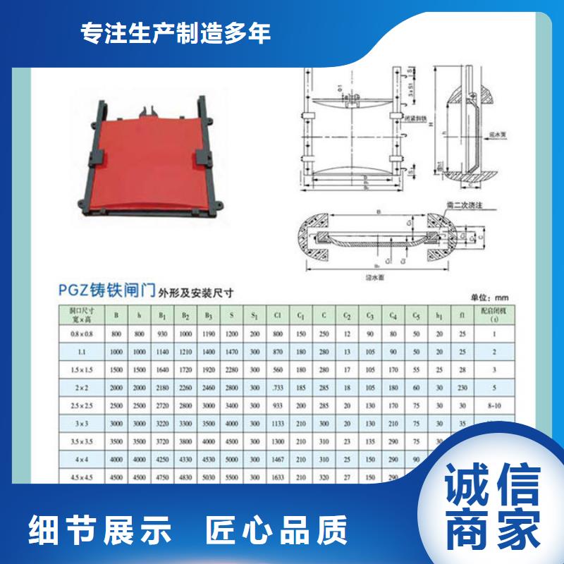 单向止水铸铁闸门厂家直营