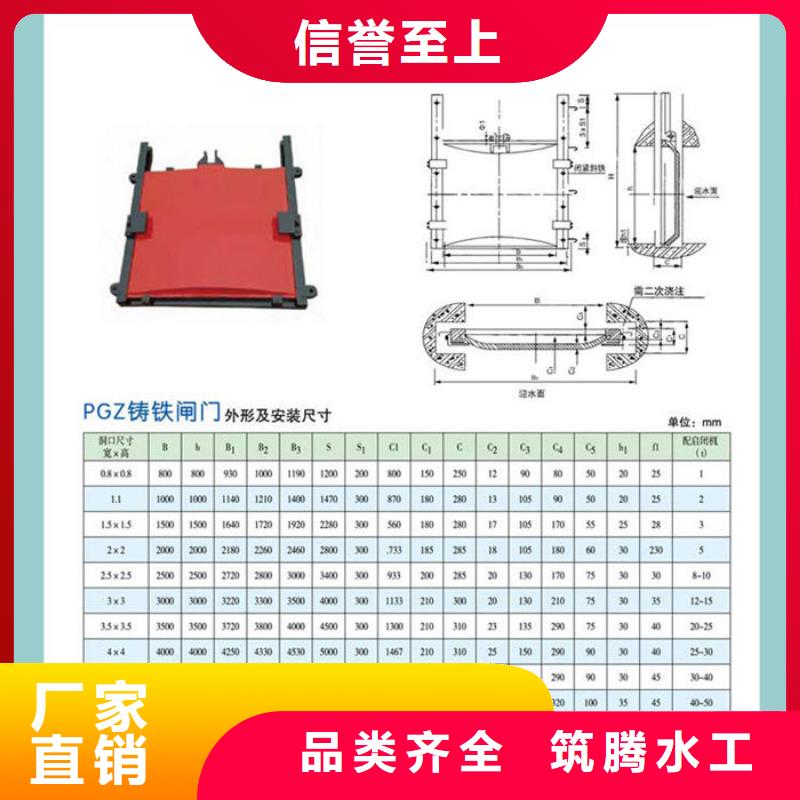 雙向鑄鐵閘門誠信為本